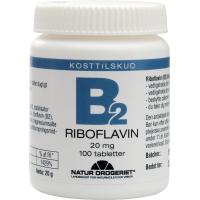 B2 Riboflavin 20 mg 100 stk